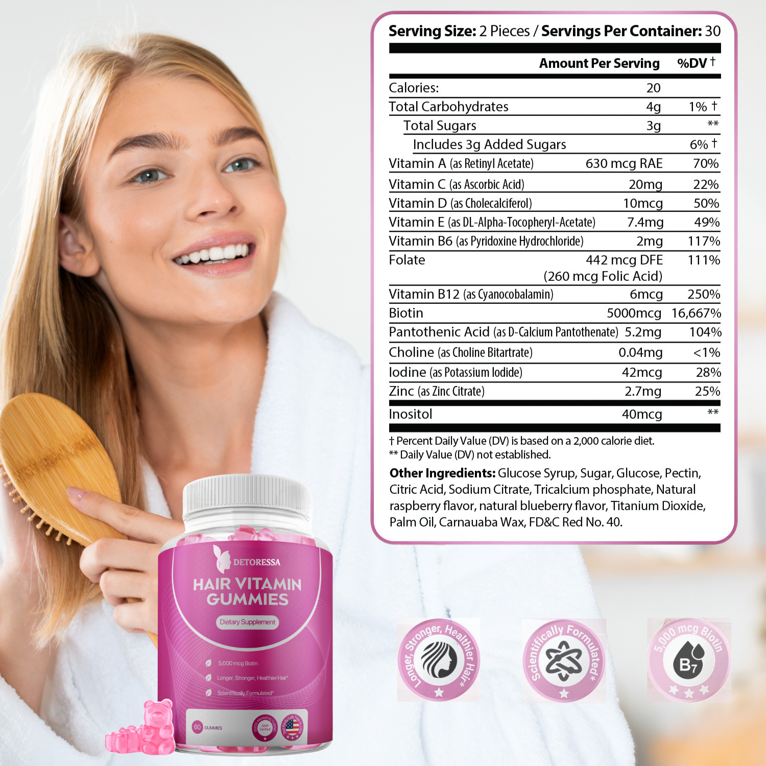 Hair Growth Vitamin Gummies